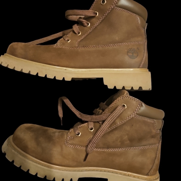 Timberland 6" Hiking Lace Up Boots Brown 8m EUC - Picture 6 of 12